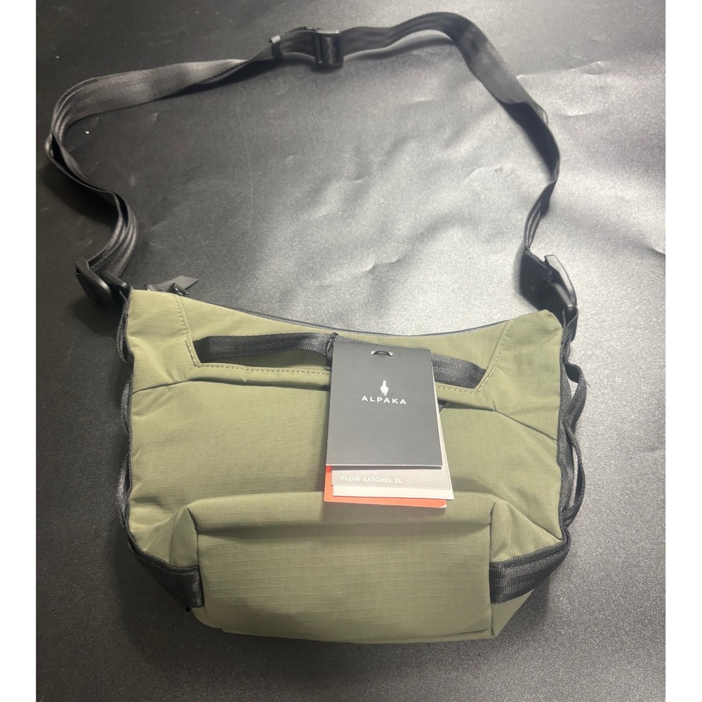 ALPAKA NEW  Flow Satchel Mini Green Axoflux 210D‎ 2L Crossbody Bag - Picture 4 of 10